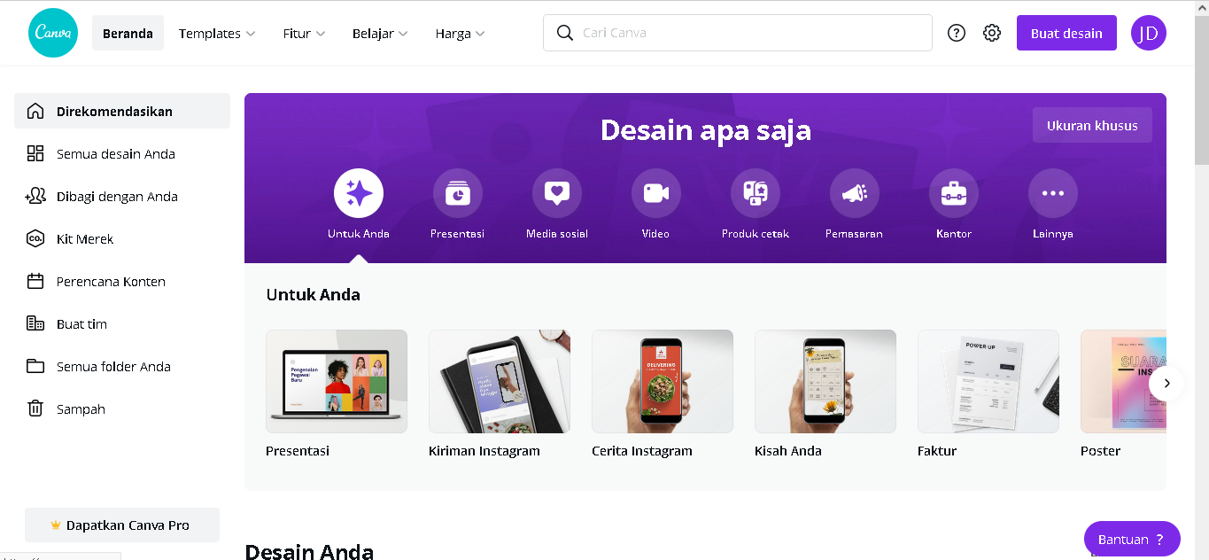 Cara membuat foto produk dengan canva